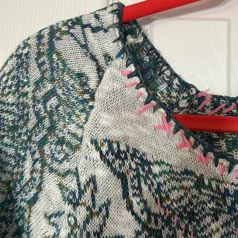 Free People Mayan Starburst Embroidered Sweater - Picture 4 of 7